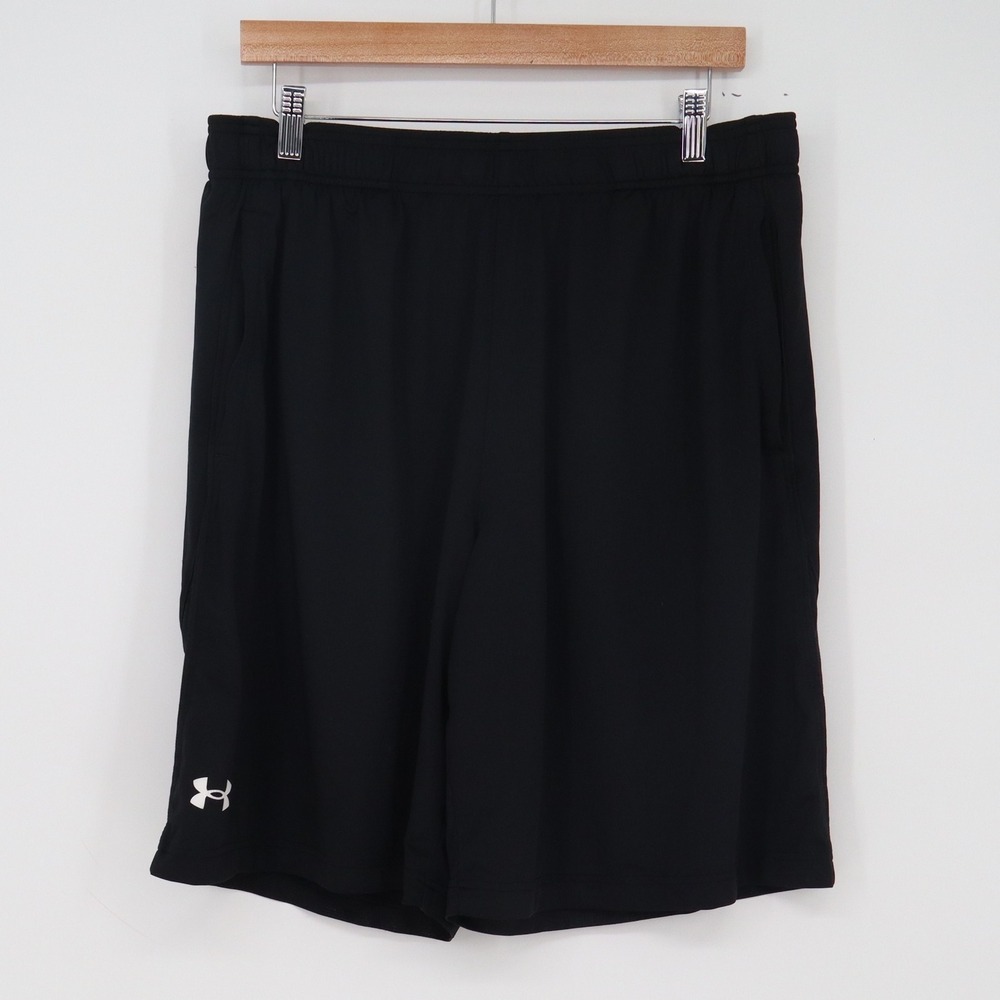 Under Armour Shorts Mens XL Loose Fit Black Athletic Training Gym Excellent
